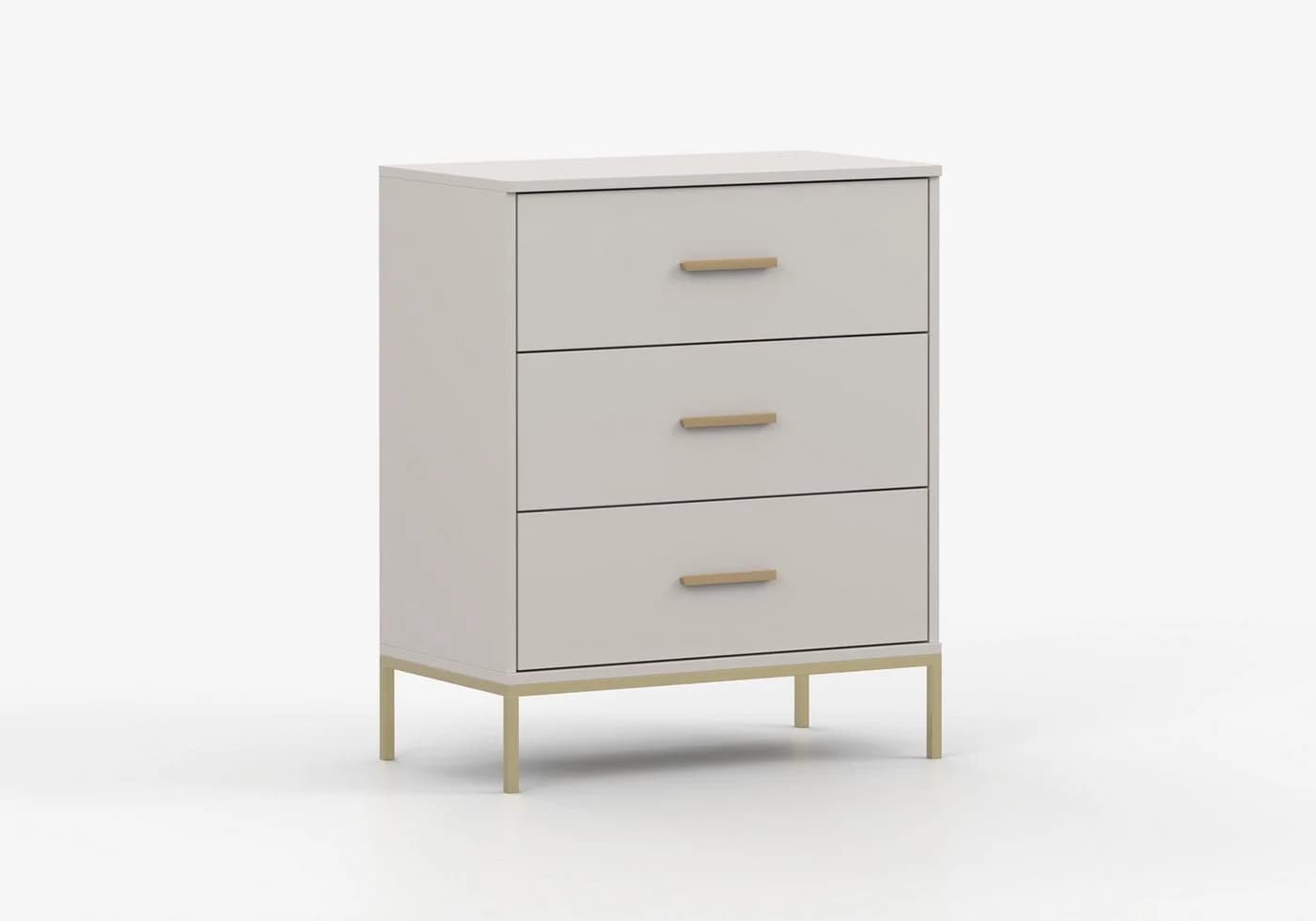MOEBLO Kommode GLAMY 3S mit goldenen Akzenten - Bild 3