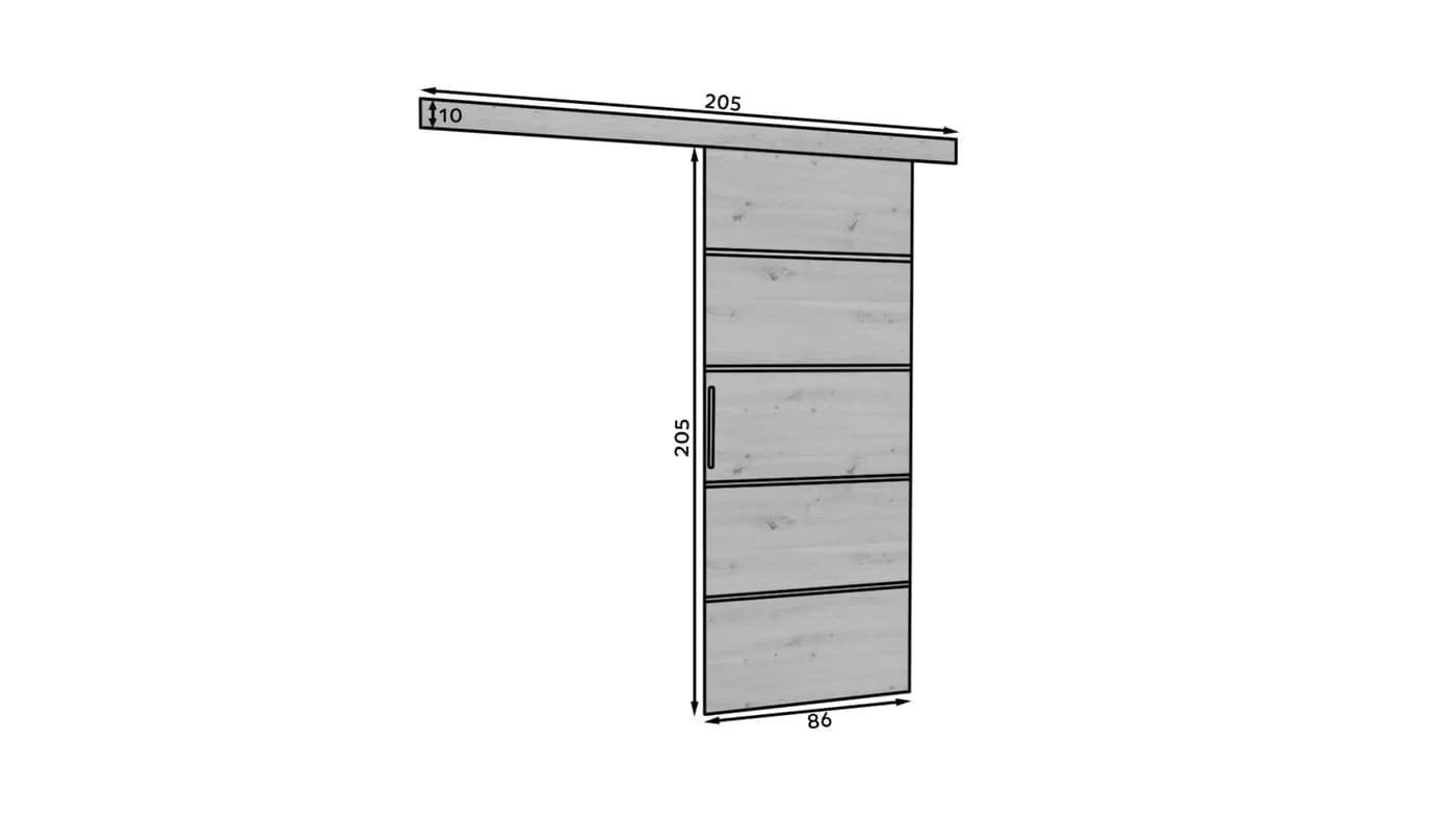 MOEBLO Schiebetür Tomina Modernes Design - Bild 5