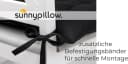 sunnypillow Stuhlkissen 4er Set Ontario Schwarz mit Bändern Bild 4