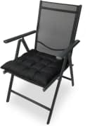 sunnypillow Stuhlkissen 4er Set Ontario Schwarz mit Bändern Bild 5
