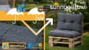 sunnypillow Stuhlkissen Gartenkissen Grau Outdoor Indoor Bild 5