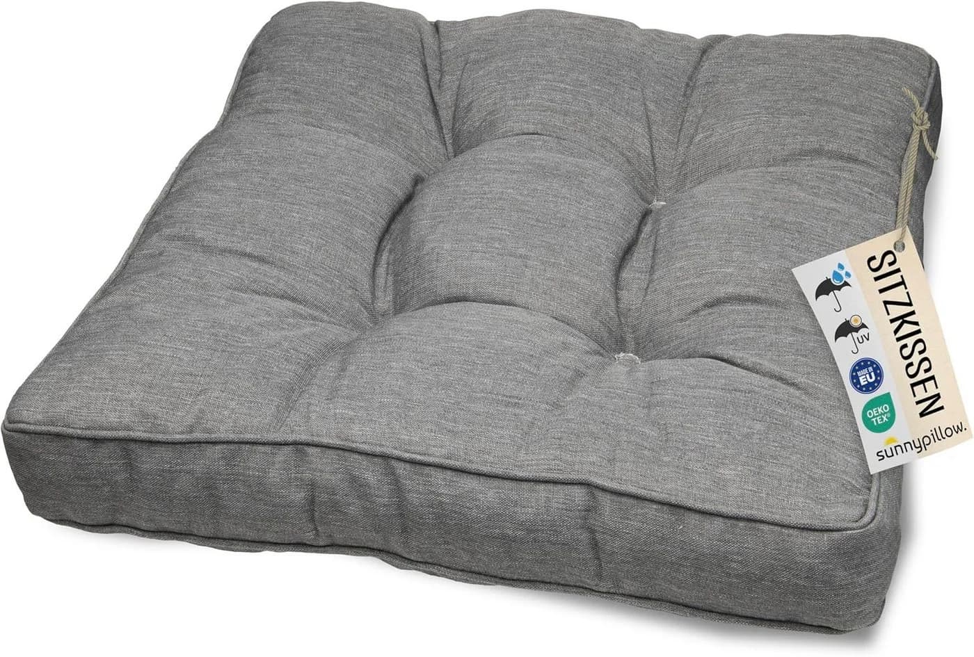 sunnypillow Stuhlkissen Gartenkissen für Gartenmöbel Rattanmöbel, Outdoor / Indoor - Bild 2