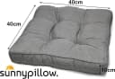 sunnypillow Stuhlkissen Gartenkissen für Gartenmöbel Rattanmöbel, Outdoor / Indoor Bild 3