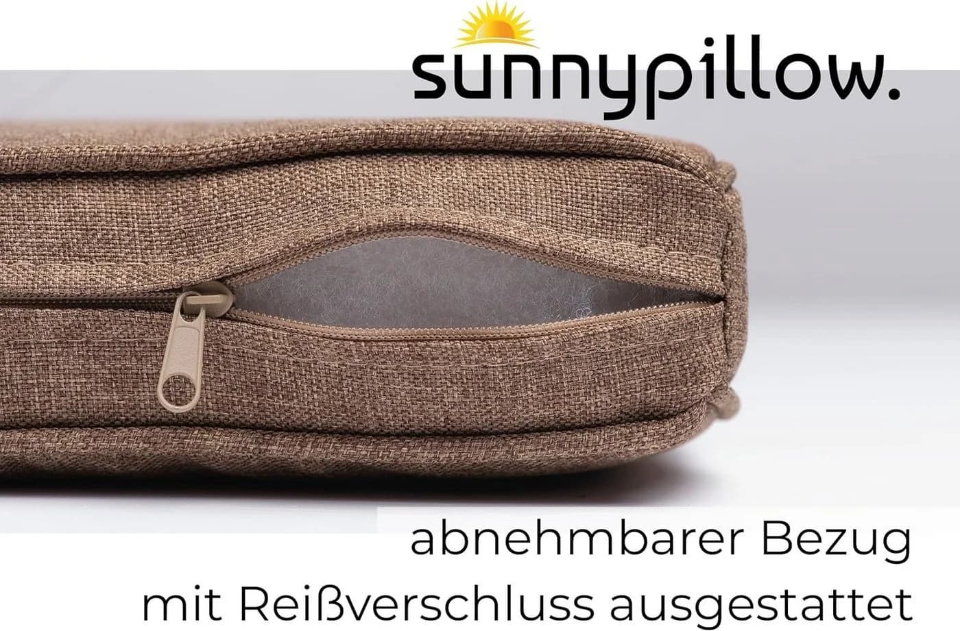 sunnypillow Stuhlkissen 4er Set BALI Braun Wasserdicht UV-beständig - Bild 4