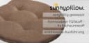 sunnypillow Stuhlkissen 4er Set Braun 5cm Dick Bild 1