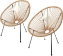 Sunnypillow Gartenstuhl Acapulco Beige Bild 2