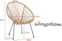 Sunnypillow Gartenstuhl Acapulco Beige Bild 3