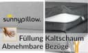 sunnypillow Stuhlkissen 2er Set Anthrazit Kaltschaum Bild 5