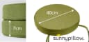 sunnypillow Stuhlkissen 2er Set HAVANA - Ø 40 cm Bild 1