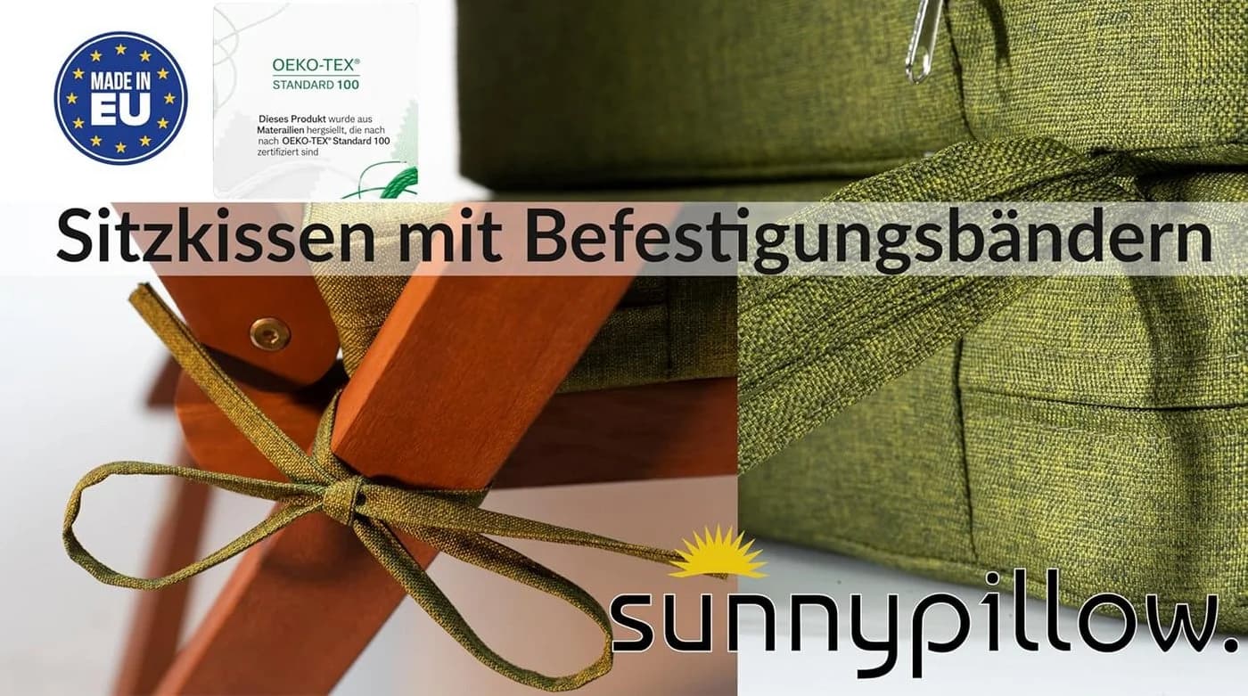 sunnypillow Stuhlkissen 2er Set HAVANA - Ø 40 cm - Bild 3