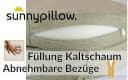 sunnypillow Stuhlkissen 2er Set Rund Beige mit Bändern Bild 5