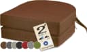 sunnypillow Stuhlkissen 2er Set 40x40 cm Zylindrisch Braun Bild 2