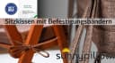 sunnypillow Stuhlkissen 2er Set 40x40 cm Zylindrisch Braun Bild 3