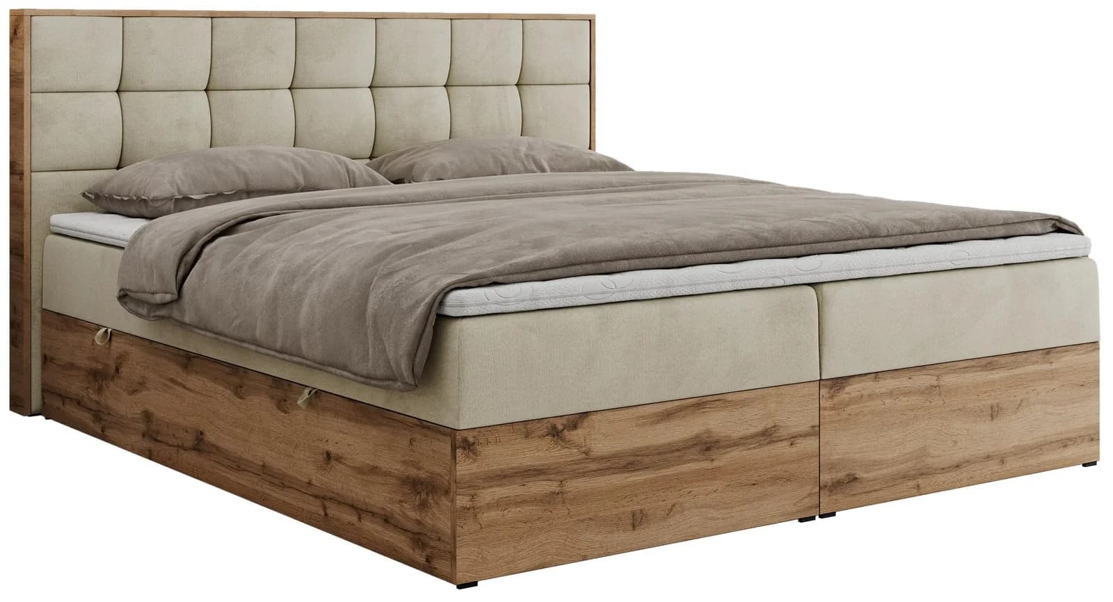 BOXBETT ALBERO 1 Beige Velvet Samt 160x200 cm