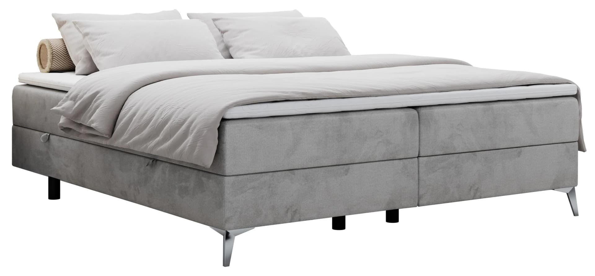 BOXBETT LESS 180x200 Hellgrau Velvet H3