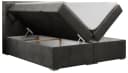 MKS MÖBEL Boxspringbett ALDA Set mit Bettkästen & Topper Grau Bild 4