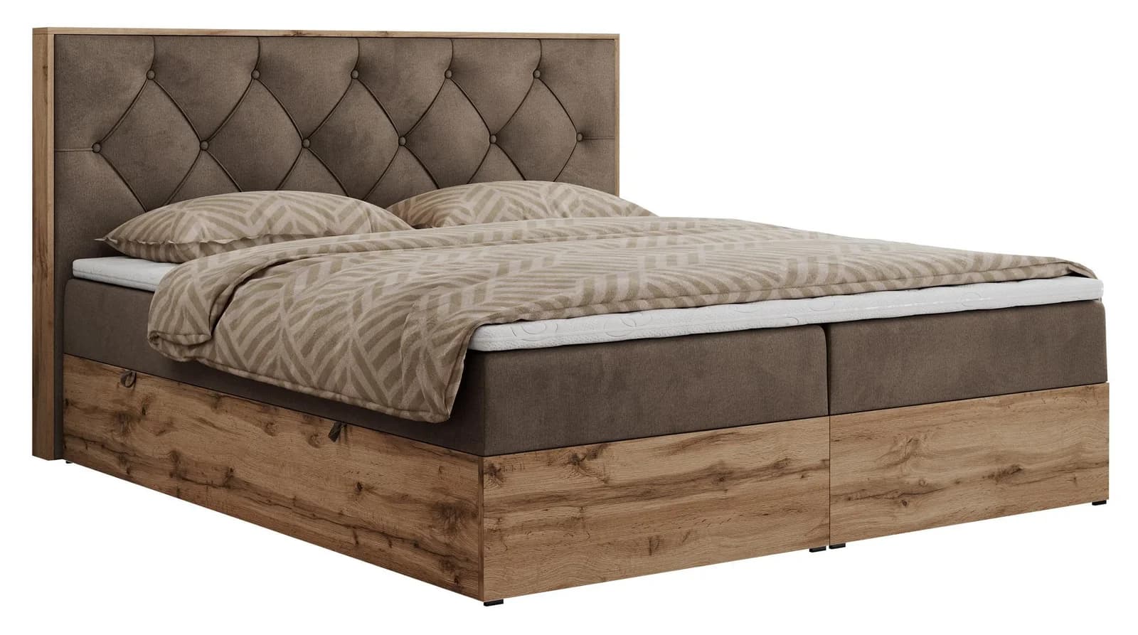BOXBETT VENETO 180/200 Braun Velvet H3