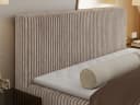 MKS MÖBEL Boxspringbett TILIANO Polsterbett mit Bettkasten Cord Hellbraun Bild 5