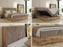 MKS MÖBEL Boxspringbett WOOD CLASSIC mit Stauraum und Topper Bild 3