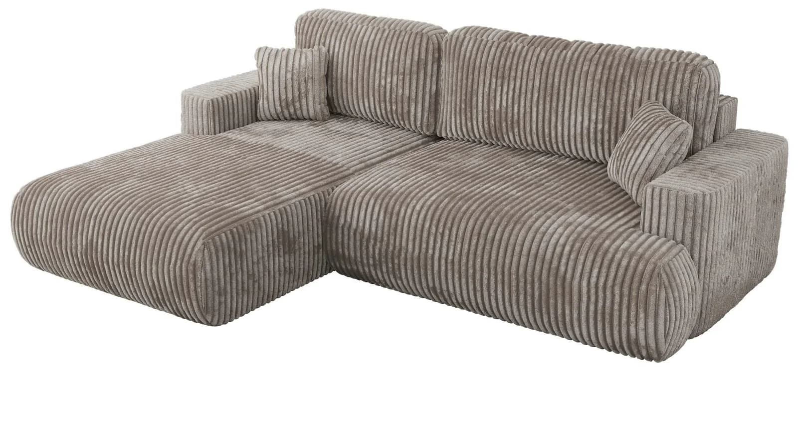 MKS MÖBEL Ecksofa OVO L, Set, mit Schlaffunktion und Bettkasten, HR-Schaum & Wellenfedern