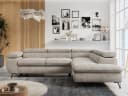 MKS MÖBEL Ecksofa PETER L, Set, Ecksofa L-Form, HR35-Schaum, Bettfunktion, Einstellbare Kopfstützen, Bettkasten Bild 2