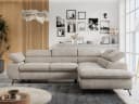 MKS MÖBEL Ecksofa PETER L, Set, Ecksofa L-Form, HR35-Schaum, Bettfunktion, Einstellbare Kopfstützen, Bettkasten Bild 3