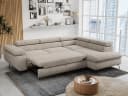 MKS MÖBEL Ecksofa PETER L, Set, Ecksofa L-Form, HR35-Schaum, Bettfunktion, Einstellbare Kopfstützen, Bettkasten Bild 5