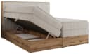 MKS MÖBEL Boxspringbett WOOD CLASSIC KING mit Kopfteil und Bettkästen Bild 5
