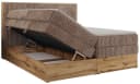 MKS MÖBEL Boxspringbett WOOD CLASSIC KING mit Kopfteil und Bettkästen Bild 5