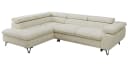 MKS MÖBEL Ecksofa PABLO L HR35-Schaum Metallbein Bettkasten Bild 1