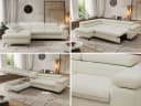 MKS MÖBEL Ecksofa PABLO L HR35-Schaum Metallbein Bettkasten Bild 3