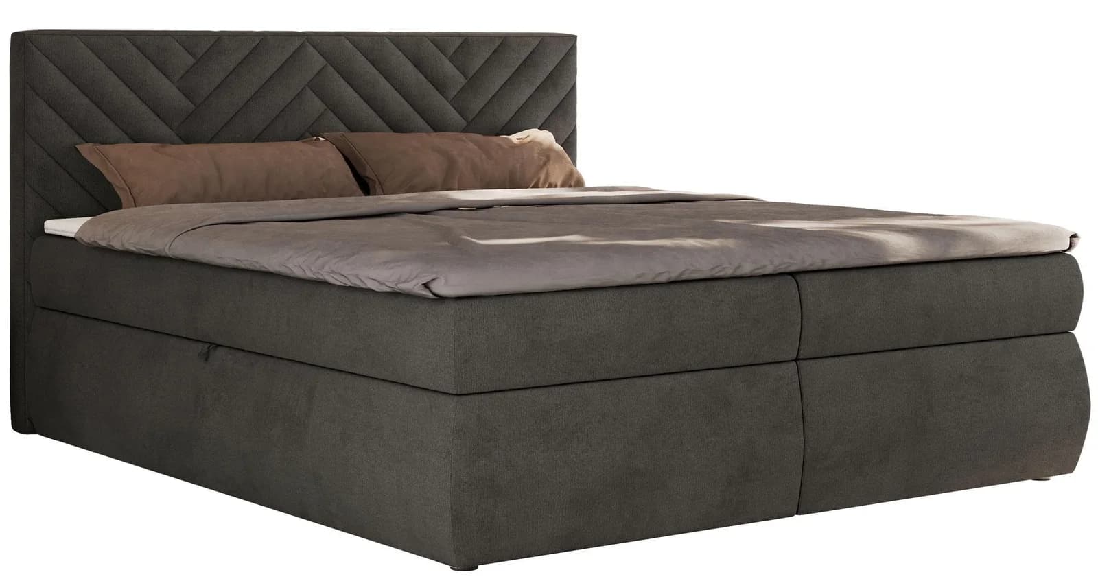 BOXBETT AVERTA 160/200 Dunkelgrau Velvet H3