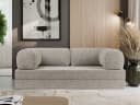 MKS MÖBEL Sofa ORSETTO Schlafsofa grau mit Metallrahmen Bild 5
