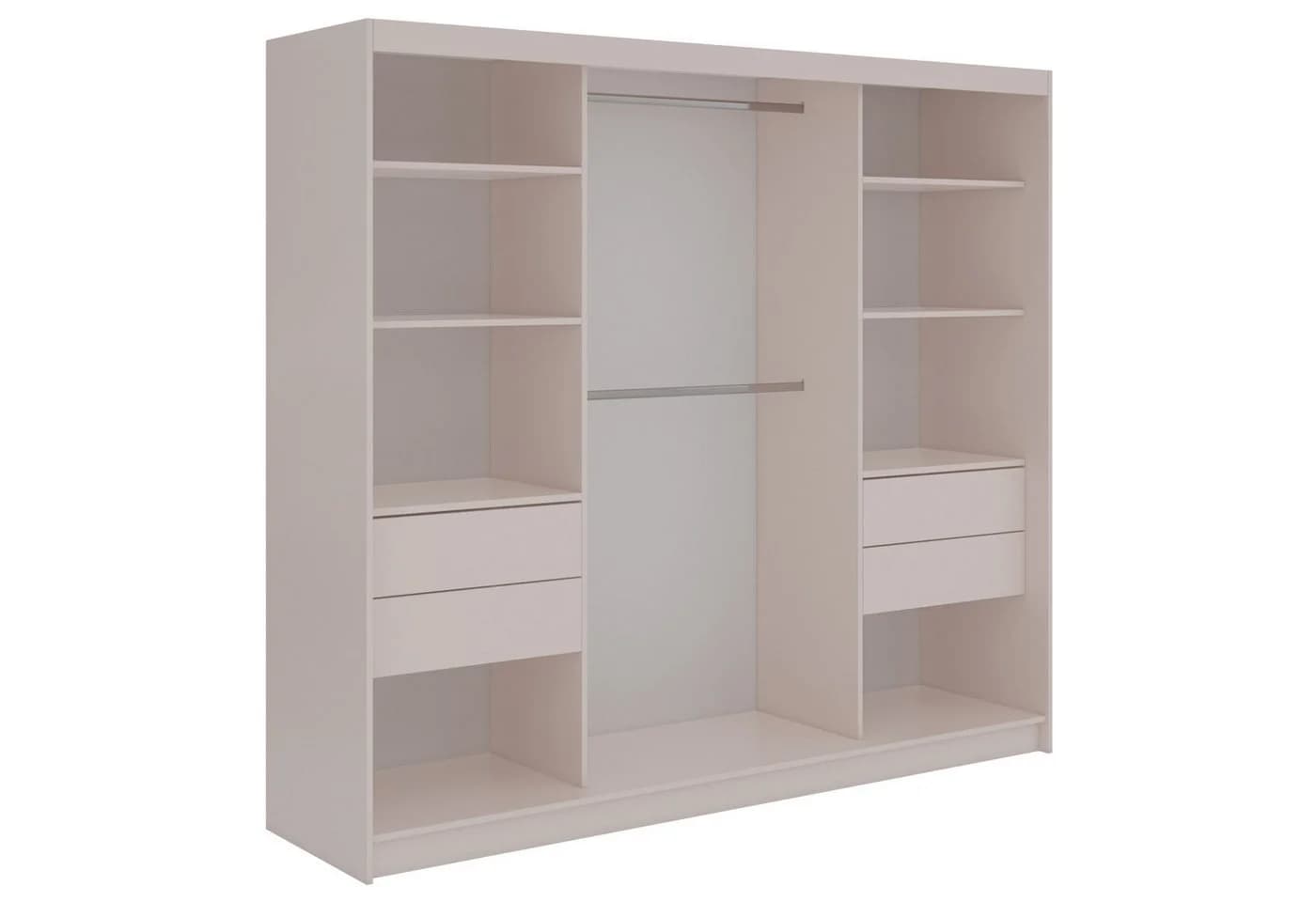 MKS MÖBEL Schiebetürenschrank GRECJA 240 Beige mit Ganzkörperspiegel - Bild 5