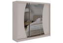 MKS MÖBEL Schiebetürenschrank VERONA 240 Beige mit Spiegel Bild 1