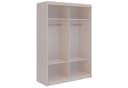 MKS MÖBEL Schiebetürenschrank LAOS 150 Beige Spiegel Lamellen Bild 5