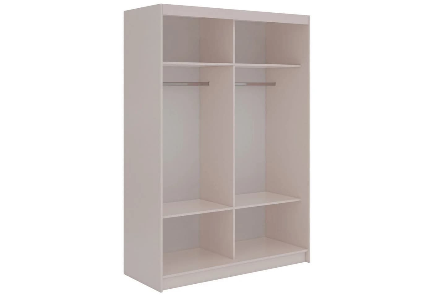 MKS MÖBEL Schiebetürenschrank LAOS 150 Beige Spiegel Lamellen - Bild 5