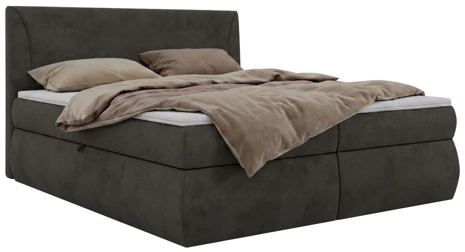 BOXBETT TARENZA Beige Velvet mit Topper H3