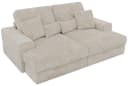 MKS MÖBEL Big-Sofa ANERA 3-Sitzer Beige Cord Große Sitztiefe Bild 1