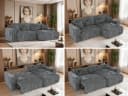 MKS MÖBEL Ecksofa NEKSON L Beige/Grau mit Bettkasten Bild 3