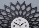 ORNAMENTI Wanduhr Schwarz Sunburst Holz Modern Bild 1