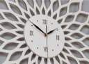 ORNAMENTI Wanduhr Sunburst Sonne Modern Holz Bild 1