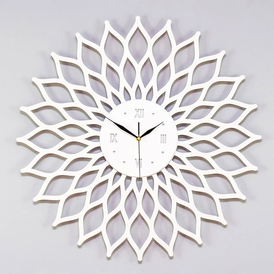 ORNAMENTI Wanduhr Sunburst Sonne Modern Holz - Bild 2