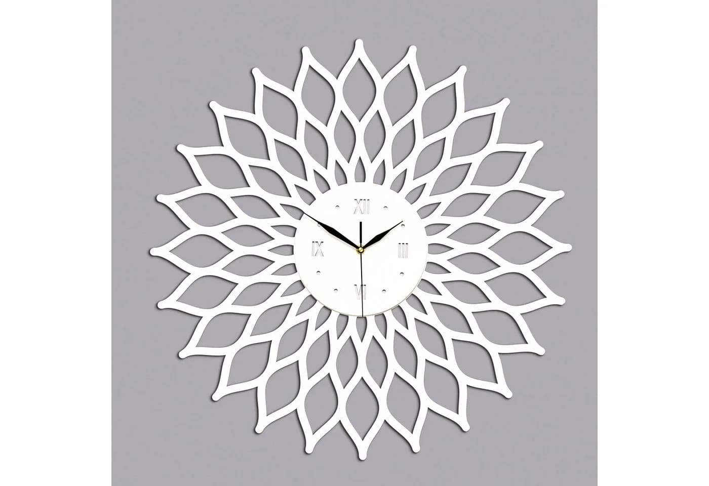 ORNAMENTI Wanduhr Sunburst Sonne Modern Holz - Bild 4