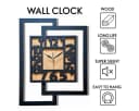 ORNAMENTI Wanduhr Große handgefertigte moderne aus Holz Braun Bild 3