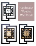 ORNAMENTI Wanduhr Große handgefertigte moderne aus Holz Braun Bild 4