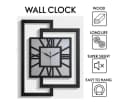 ORNAMENTI Wanduhr Grau Modern Handgefertigt Holz Bild 3