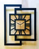 ORNAMENTI Wanduhr Große handgefertigte moderne Holz Uhr Bild 4