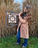 ORNAMENTI Wanduhr Große handgefertigte moderne Holz Uhr Bild 5