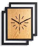 ORNAMENTI Wanduhr Groß Braun Modernes Design Bild 2